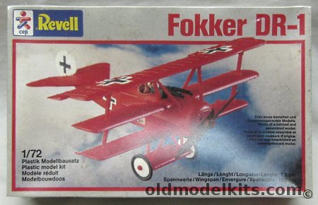 Revell 1/72 Fokker Triplane DR-1, 4154 plastic model kit